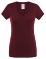 Dames T-shirt V hals JHK Sicilia Cardinal